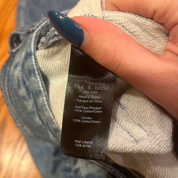 Rag & Bone Woman’s Blue Jeans Size 25 - Picture 7 of 7
